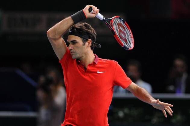 Roger Federer (SUI) TENNIS : BNP Paribas Masters - Paris - ATP Tennis Herren - 31 10 2014 TennismagxPanoramic 