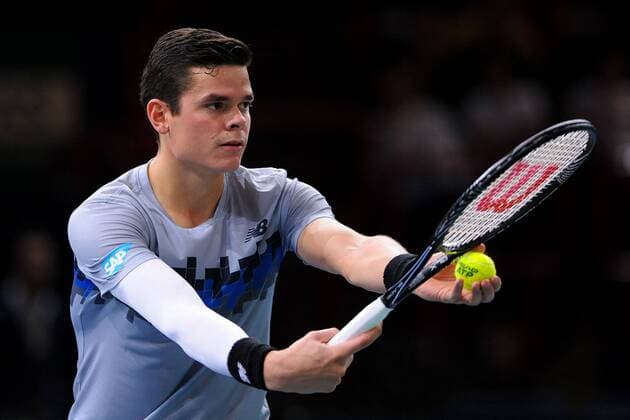 Milos Raonic (CAN) TENNIS : BNP Paribas Masters - Paris - ATP Tennis Herren - 31 10 2014 TennismagxPanoramic 