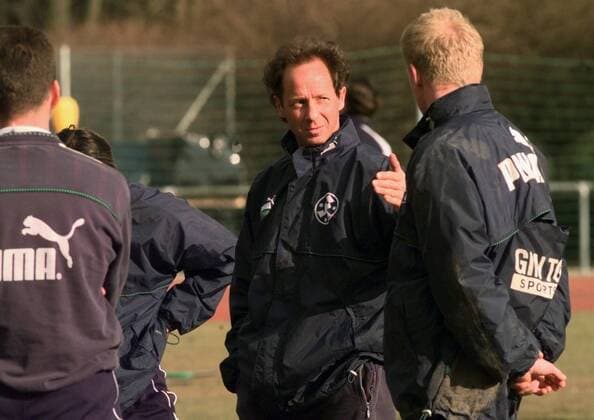 Fußball, Trainerhistorie, Stuttgarter Kickers Stuttgarter Kickers Training li. Frieder Schömezler re. Markus Sailer Foto Rudel Stuttgarter Kickers Training li. Frieder Schömezler re. Markus Sailer Foto Rudel