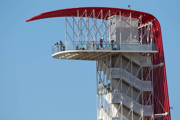 Motorsports: FIA Formula One World Championship 2014, Grand Prix of United States, Circuit of The Americas, tower xHOCHxZWEIx
