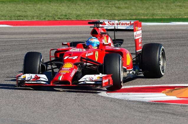 FORMULA 1 - United States GP, qualifying AUSTIN,TEXAS,USA,01.NOV.14 - MOTORSPORT, FORMULA 1 - Grand Prix of the USA, Circuit of The Americas, qualifying. Image shows Fernando Alonso (ESP Ferrari). 