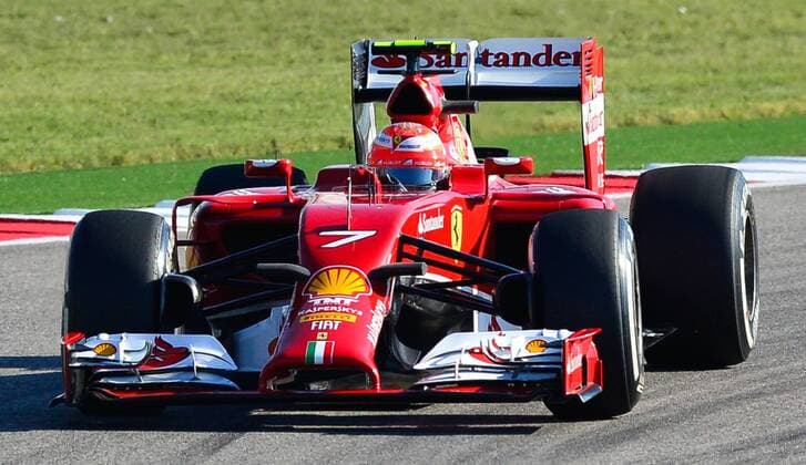 FORMULA 1 - United States GP, qualifying AUSTIN,TEXAS,USA,01.NOV.14 - MOTORSPORT, FORMULA 1 - Grand Prix of the USA, Circuit of The Americas, qualifying. Image shows Kimi Raikkoenen (FIN Ferrari). 
