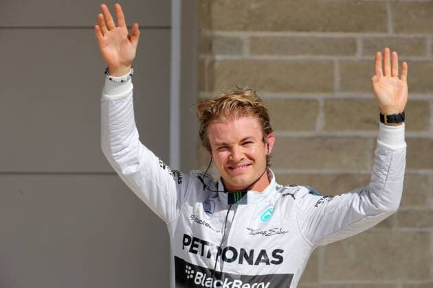 01.11.2014 - Qualifying, Nico Rosberg (GER) Mercedes AMG F1 W05 pole position United States Grand Prix, Austin 30 October - 2 November 2014 