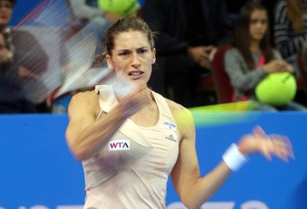 01.11.2014 Sofia(Bulgaria) Garanti Koza WTA Tennis Damen tennis tournament of champions Andrea Petkovic Germany :Stringer 