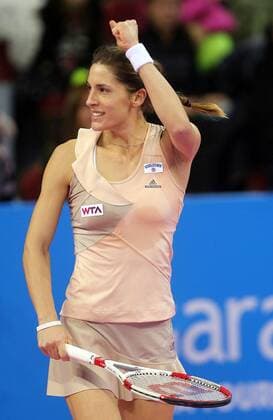 01.11.2014 Sofia(Bulgaria) Garanti Koza WTA Tennis Damen tennis tournament of champions Andrea Petkovic Germany :Stringer 