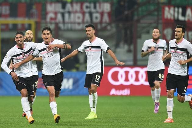 Serie A AC Milan - US Palermo Torjubel Paulo Dybala 