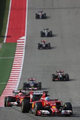 Motorsports: FIA Formula One World Championship 2014, Grand Prix of United States, 14 Fernando Alonso (ESP, Scuderia Ferrari), xHOCHxZWEIx
