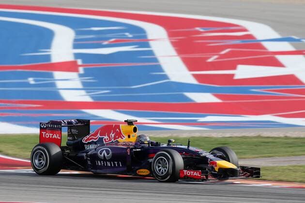 Motorsports: FIA Formula One World Championship 2014, Grand Prix of United States, 1 Sebastian Vettel (GER, Infiniti Red Bull Racing), xHOCHxZWEIx