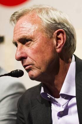 Former Barcelona coach, Johan Cruyff, during the premiere of the documentary L ultim partir . xALEXxCAPARROSx 
