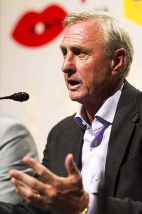 Former Barcelona coach, Johan Cruyff, during the premiere of the documentary L ultim partir . xALEXxCAPARROSx 