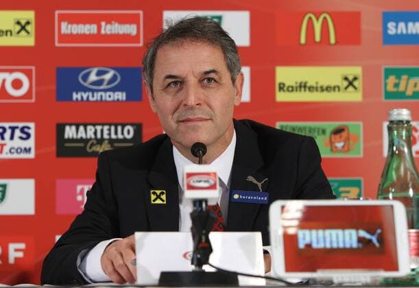 Aktuell Fussball, EM Quali, Pk Nationalmannschaft Oesterreich SOCCER - UEFA EM 2016 quali, preview VIENNA,AUSTRIA,04.NOV.14 - SOCCER - UEFA European Championship 2016, European Qualifiers, OEFB international match, preview, press conference, squad nomination. Image shows head coach Marcel Koller (AUT). 
