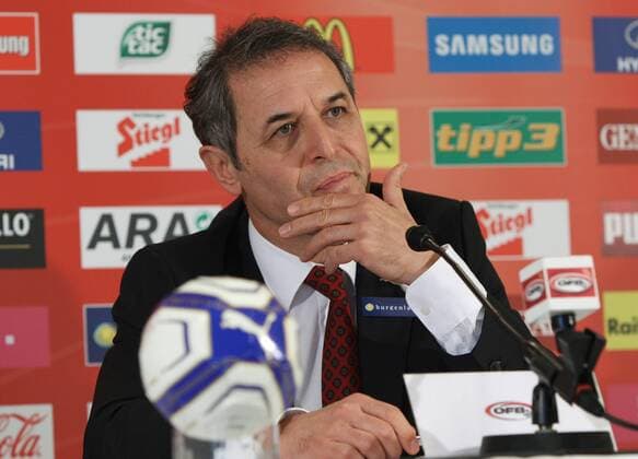 Aktuell Fussball, EM Quali, Pk Nationalmannschaft Oesterreich SOCCER - UEFA EM 2016 quali, preview VIENNA,AUSTRIA,04.NOV.14 - SOCCER - UEFA European Championship 2016, European Qualifiers, OEFB international match, preview, press conference, squad nomination. Image shows head coach Marcel Koller (AUT). 
