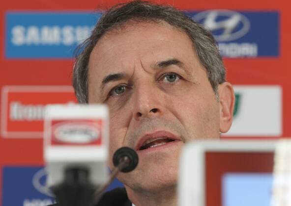 Aktuell Fussball, EM Quali, Pk Nationalmannschaft Oesterreich SOCCER - UEFA EM 2016 quali, preview VIENNA,AUSTRIA,04.NOV.14 - SOCCER - UEFA European Championship 2016, European Qualifiers, OEFB international match, preview, press conference, squad nomination. Image shows head coach Marcel Koller (AUT). 