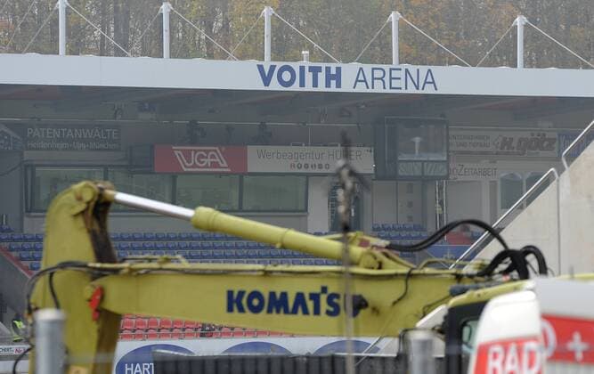 01.11.2014, xfux, Fussball 2.Bundesliga, 1.FC Heidenheim - Baustelle in der Voith Arena
