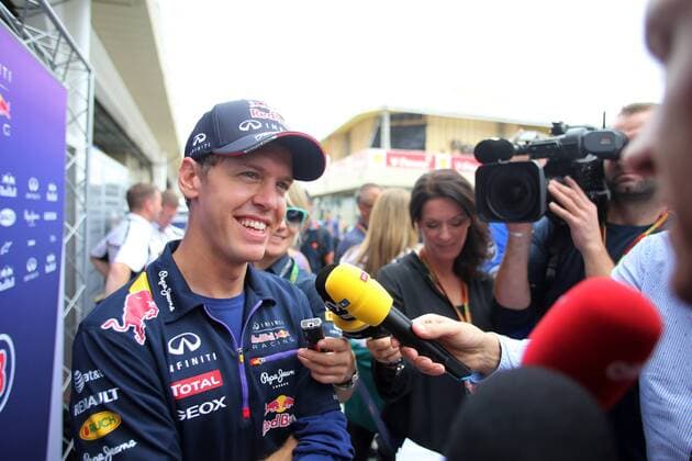 06.11.2014 - Sebastian Vettel (GER) Red Bull Racing RB10 Brazilian Grand Prix, Interlagos 6 - 9 November 2014 