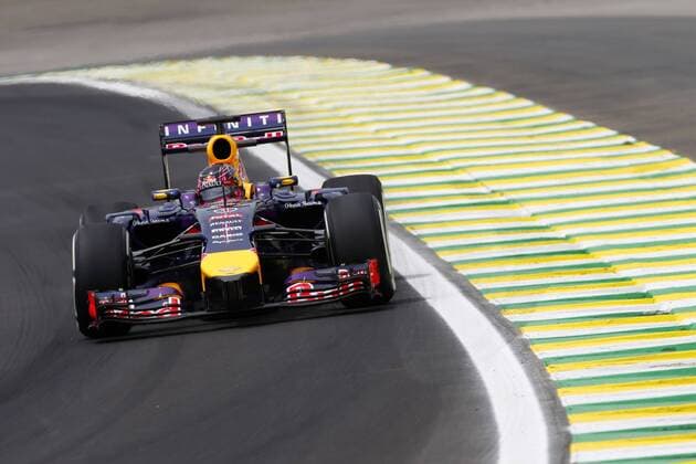 Motorsports: FIA Formula One World Championship 2014, Grand Prix of Brazil, 1 Sebastian Vettel (GER, Infiniti Red Bull Racing), xHOCHxZWEIx