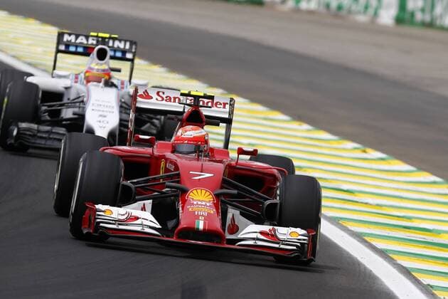 Motorsports: FIA Formula One World Championship 2014, Grand Prix of Brazil, 7 Kimi Raikkonen (FIN, Scuderia Ferrari), xHOCHxZWEIx