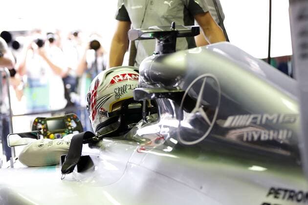 Motorsports: FIA Formula One World Championship 2014, Grand Prix of Brazil, 44 Lewis Hamilton (GBR, Mercedes AMG Petronas F1 Team), xHOCHxZWEIx