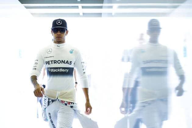 Motorsports: FIA Formula One World Championship 2014, Grand Prix of Brazil, 44 Lewis Hamilton (GBR, Mercedes AMG Petronas F1 Team), xHOCHxZWEIx