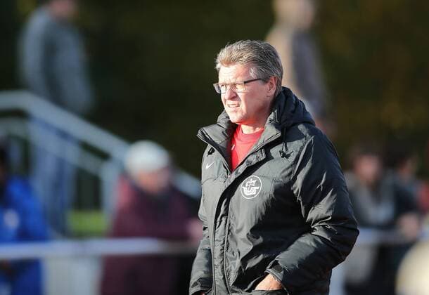 Trainer Roland kroos (Rostock) Eintracht Braunschweig vs. FC Hansa Rostock