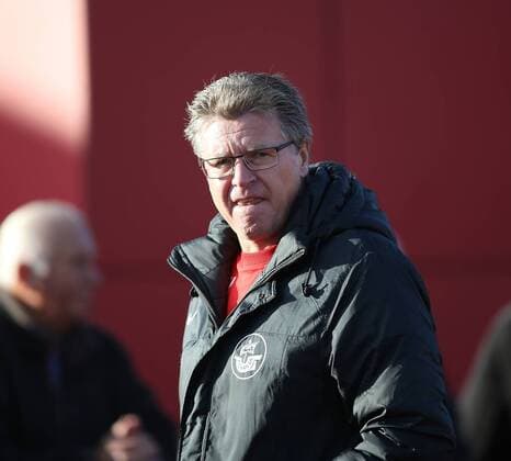 Trainer Roland kroos (Rostock) Eintracht Braunschweig vs. FC Hansa Rostock