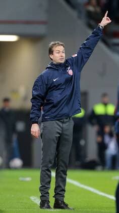 Leverkusen, Fussball Herren, 1.Bundesliga, Saison 2014 2015, Spieltag 11, Bayer 04 Leverkusen vs 1.FSV Mainz 05 , 08.11.2014, Bayarena Leverkusen Kasper Hjulmand, Trainer, FSV Mainz 05