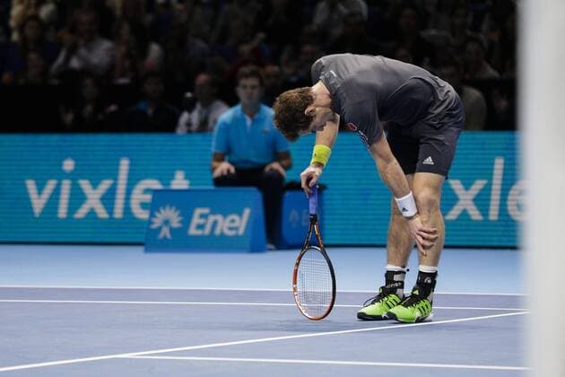 09.11.2014. London, England. ATP Tennis Herren World Tour Finals. Andy Murray reacts during the game xCraigxMercerx  ActionPlus124467