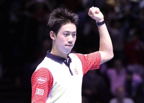 TENNIS - ATP, World Tour Finals 2014 LONDON,ENGLAND,09.NOV.14 - TENNIS - ATP Tennis Herren World Tour, World Tour Finals 2014. Image shows Kei Nishikori (JPN). 