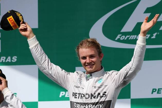 09.11.2014 - Race, Nico Rosberg (GER) Mercedes AMG F1 W05 race winner Brazilian Grand Prix, Interlagos 6 - 9 November 2014 