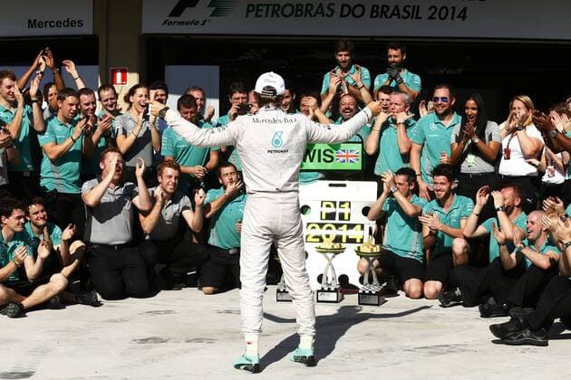 Motorsports: FIA Formula One World Championship 2014, Grand Prix of Brazil, 6 Nico Rosberg (GER, Mercedes AMG Petronas F1 Team), xHOCHxZWEIx