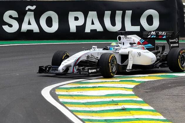 Williams driver Felipe Massa warms up prior to the Brazilian Formula One Grand Prix in Sao Paulo, Brazil, on Nov. 9, 2014. ) (SP)BRAZIL-SAO PAULO-F1-GRAND PRIX XuxZijian 