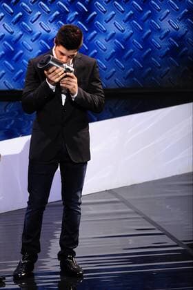 Valencia, SPAIN - FIM Awards Ceremony 2014. In the picture: Rookie of the Year in Moto2, Maverick Vinales 