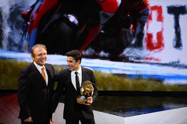 Valencia, SPAIN - FIM Awards Ceremony 2014. In the picture: Tissot Pole of Poles, Marc Marquez 