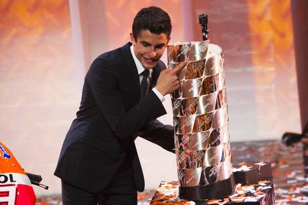 Valencia, SPAIN - FIM Awards Ceremony 2014. In the picture: World Champions MotoGP. 93 Marc MARQUEZ (SPA) Repsol Honda Team 