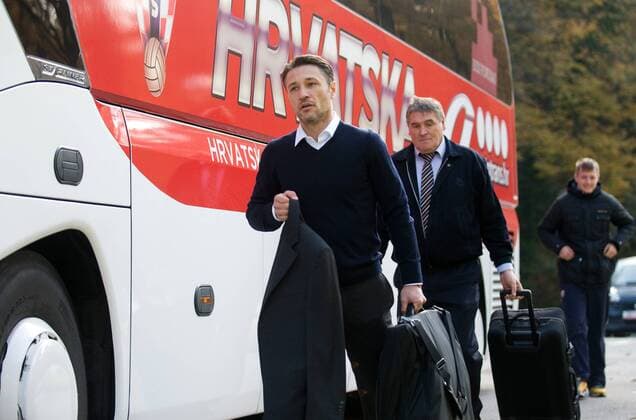 Croatia football team departure - Croatia 10.11.2014., Pleso Airport Zagreb,Croatia - The Croatia football squad fly out to London for their friendly match with Argentina.Coach Niko Kovac.  DanielxKasap PIXSELL