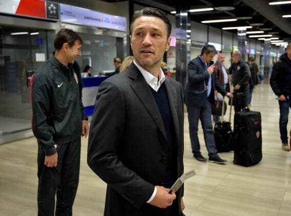 Croatia football team departure - Croatia 10.11.2014., Pleso Airport Zagreb,Croatia - The Croatia football squad fly out to London for their friendly match with Argentina.Coach Niko Kovac.  MarkoxPrpic PIXSELL