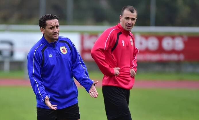 11.11.2014 - Fussball Soccer - Training Nationalteam Nationalmannschaft Gibraltar - - Training Trainingsimpression - David Wilson (Assistant-Coach )