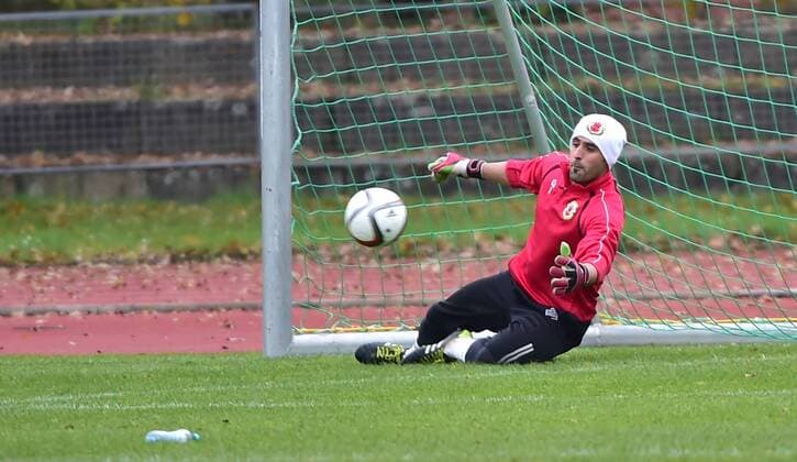 11.11.2014 - Fussball Soccer - Training Nationalteam Nationalmannschaft Gibraltar - - Training Trainingsimpression - Jordan Perez