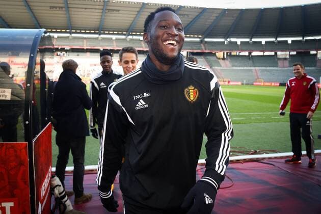 - BRUSSELS, BELGIUM: Belgium s Romelu Lukaku pictured during a training session of Belgian national soccer team Red Devils, Tuesday 11 November 2014. Belgium will play a friendly match against Iceland on Wednesday and its third game of the Euro 2016 qualification, against Wales on Sunday. VIRGINIExLEFOUR  premiumd 20150451