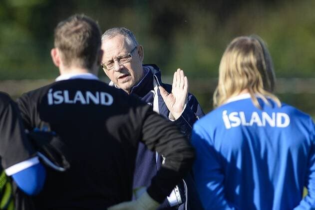 - BRUSSELS, BELGIUM: Iceland s head coach Lars Lagerback pictured during a training session of Iceland s national soccer team, in Brussels, Tuesday 11 November 2014. Iceland will play on Wednesday a friendly game against Belgian national soccer team Red Devils. LAURIExDIEFFEMBACQ  premiumd 20150459