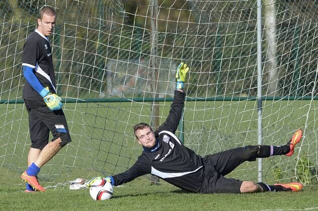 - BRUSSELS, BELGIUM: Iceland s goalkeeper Ingvar Jonsson pictured in action during a training session of Iceland s national soccer team, in Brussels, Tuesday 11 November 2014. Iceland will play on Wednesday a friendly game against Belgian national soccer team Red Devils. LAURIExDIEFFEMBACQ  premiumd 20150462