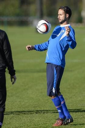 - BRUSSELS, BELGIUM: Iceland s Helgi Valur Danielsson pictured in action during a training session of Iceland s national soccer team, in Brussels, Tuesday 11 November 2014. Iceland will play on Wednesday a friendly game against Belgian national soccer team Red Devils. LAURIExDIEFFEMBACQ  premiumd 20150465