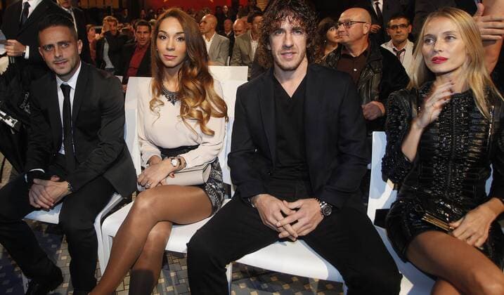 Aktuell Fussball, Spanien, Preisverleihung des Katalonischen Fussballverbands. 2014 Catalonian Football Federation awards. In this picture, Sergio Garcia de la Fuente, Carles Puyo, Vanessa Lorenzo. xFRANCESCxADELANTADOx 