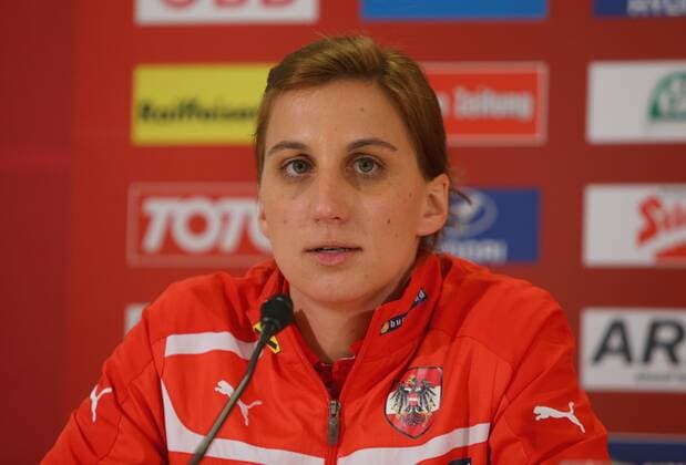 SOCCER - UEFA EURO 2014 quali, preview VIENNA,AUSTRIA,13.NOV.14 - SOCCER - UEFA European Qualifiers, ÖFB international match, Austria, preview, press conference of team AUT. Image shows Susanne Polansky (ÖFB). 
