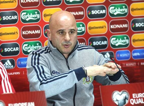 13.11.2014, Tiflis - UEFA EURO Quali 2014 - Pressekonferenz vor dem Spiel Georgien vs Polen - Temur Ketsbaia -  20141113PF_SG001