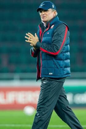 13.11.2014, Tiflis - UEFA EURO Quali 2014 - Training Polen - Coach Adam Nawalka (Polen) -  13112014_lusk_032