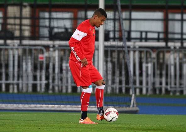 SOCCER - UEFA EURO 2016 quali, AUT vs RUS, preview VIENNA,AUSTRIA,13.NOV.14 - SOCCER - UEFA European Championship 2016, European Qualifiers, OEFB international match, Austria vs Russia, preview, training of team AUT. Image shows Rubin Okotie (AUT). 