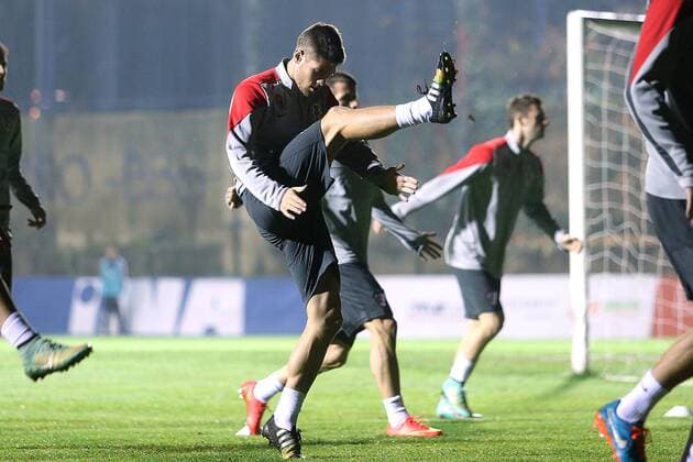 Croatian football team training 13.11.2014., Croatia, Zagreb - Croatian football team held a training at Maksimir Stadium as part of the preparations for the coming qualifying match against Italy in Milan for the European Championship. Andrej Kramaric.  GoranxStanzl PIXSELL
