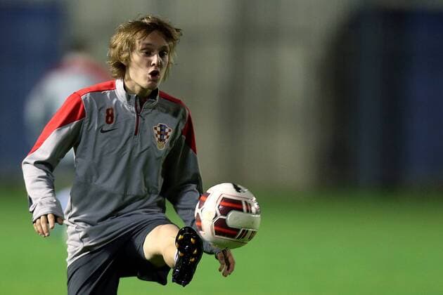 Croatian football team training 13.11.2014., Croatia, Zagreb - Croatian football team held a training at Maksimir Stadium as part of the preparations for the coming qualifying match against Italy in Milan for the European Championship. Alen Halilovic.  GoranxStanzl PIXSELL