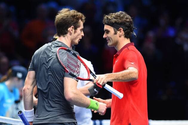 Roger Federer (Sui) def Andy Murray (GB) TENNIS : ATP Tennis Herren World Tour Finals 2014 - 11 11 2014 - 16 11 2014 TennisMagazine Panoramic 